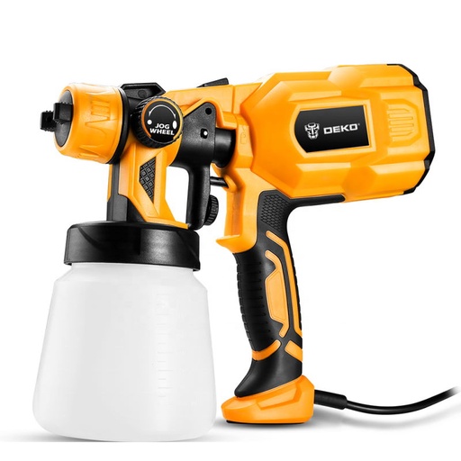 [DKSG55K1] DEKO Tools 550W Electric Spray Gun with 800ml Cup Volume