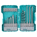 Drill Bits And Screwdriver Bits Set 22Pcs, TOTAL TOOLS