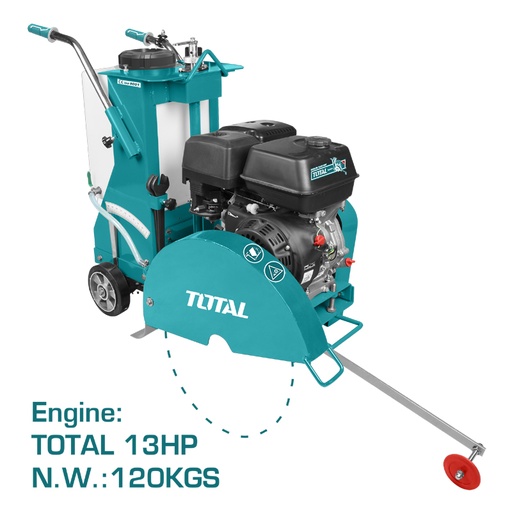 [TP1016-2] Industrial Concrete Saw 13HP/9600W, Petrol, 120kgs, TOTAL TOOLS