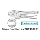 Jaw Locking Plier Curved 7", TOTAL TOOLS