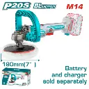 TOTAL TAPLI2018 Industrial Brushless Cordless Angle Polisher – 20V, 180mm | Tool Only