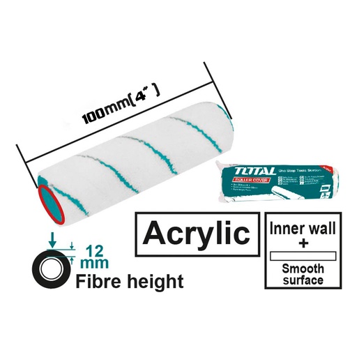 [THT85431] Roller Cover (Inner Wall) 100mm (4"), TOTAL TOOLS