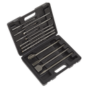 SDS Plus Drill Bit & Chisel Set 13pc, SEALEY UK