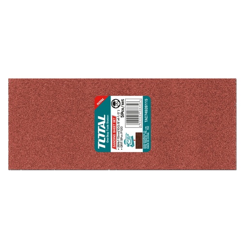 [TAC74926115] Sanding Sheet Set 264X115mm, 5Pcs P120, TOTAL TOOLS