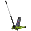 Trolley Jack 2.25tonne Low Entry Rocket Lift Hi-Vis Green, SEALEY UK