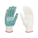 XL Knitted & PVC Dots Gloves, TOTAL TOOLS