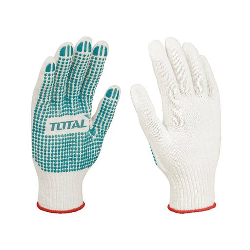 [TSP11102] XL Knitted & PVC Dots Gloves, TOTAL TOOLS