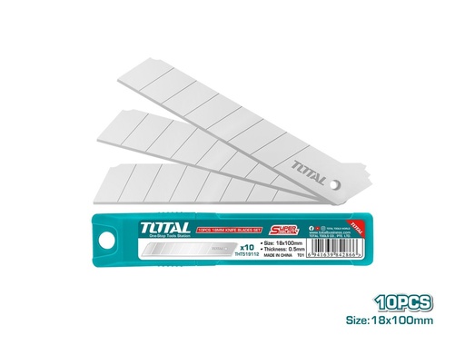 [THT519112] 10 Pcs 18mm Knife Blades Set, TOTAL TOOLS