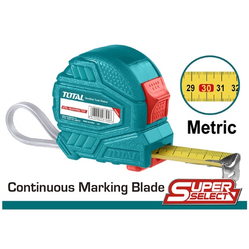 [TMT126331] Measuring Tape 3mx16mm Steel, TOTAL TOOLS
