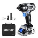 20V DEKO Tools Cordless, Brushless
Wrench Tool with 1 pc 2.0Ah Lithium-ion Battery and 1 pc Charger. In DEKO Tools
bag.