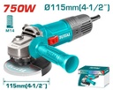 TOTAL TG10711556 750W 115mm Angle Grinder