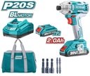 Cordless Industrial Impact Driver Set 20V 170nm, TOTAL TOOLS