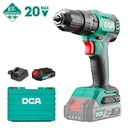 DCA 20V 13mm Cordless Brushless Hammer Drill Kit With 2.0Ah*1 & Charger