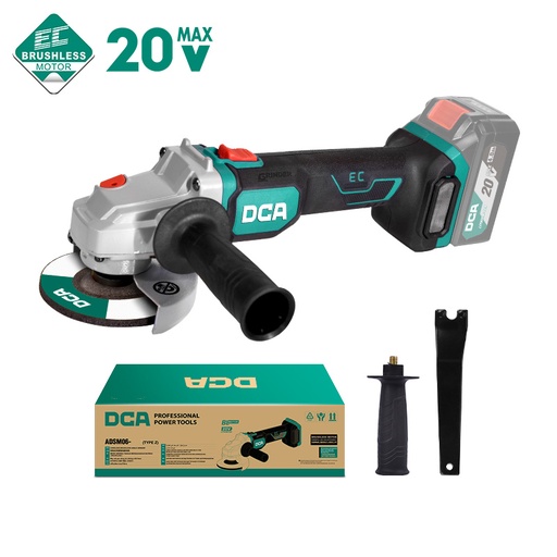 [ADSM06-115Z] 20V Cordless Brushless Angle Grinder (Tool Only)