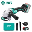 DCA 20V Cordless Brushless Angle Grinder Kit With 4.0Ah*1 & Charger