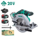 DCA 20V Cordless Brushless Circular Saw Kit 185mm With 4.0Ah*2 & Charger
